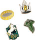 Lord Rings Icons Σετ Καρφίτσες