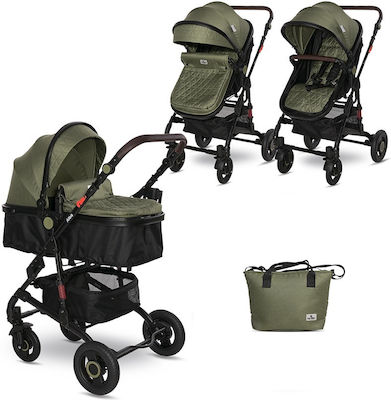 Lorelli Alba Premium Adjustable 2 in 1 Baby Stroller Suitable for Newborn Loden Green 11.15kg