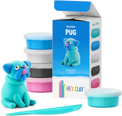 Hey Clay Pug Kinder Ton Mehrfarbigs