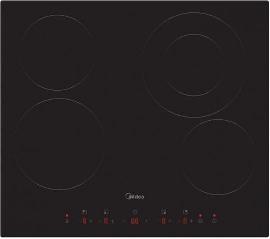 Midea Κεραμική Εστία με Πλαίσιο Αυτόνομη με Λειτουργία Κλειδώματος 59x52εκ.