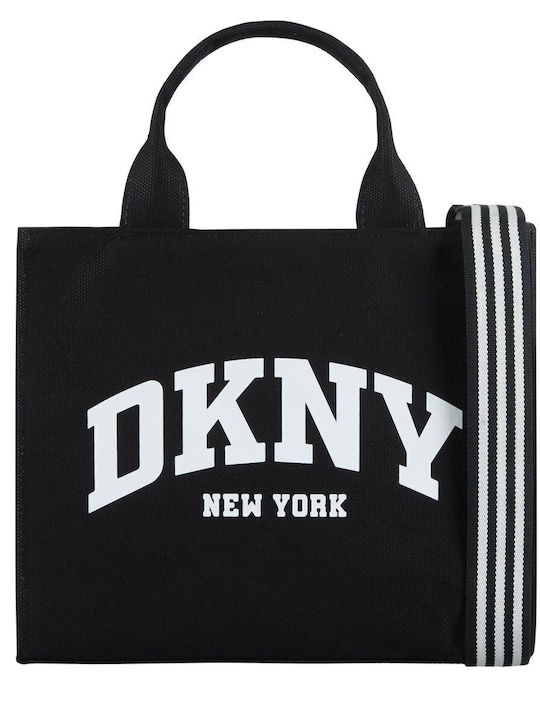 DKNY Υφασμάτινη Γυναικεία Tote Τσάντα Μαύρη