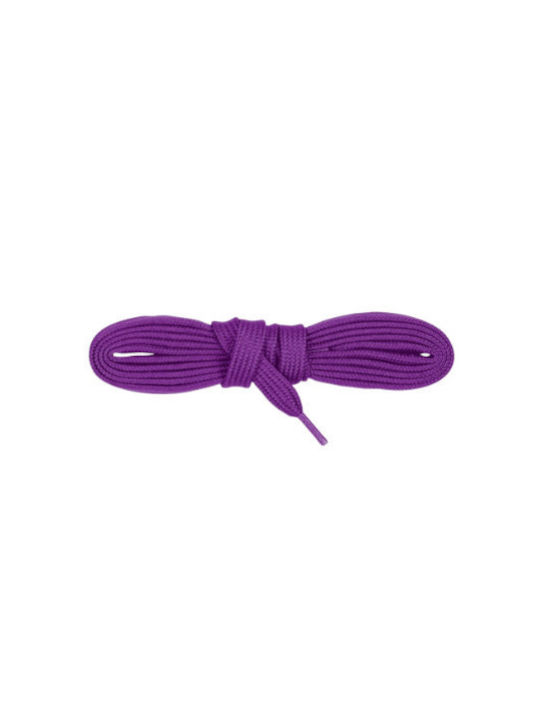 Bergal Sneaker Laces Neon Purple 090cm Φωσφοριζε Κορδονια Πλακε 90 Εκατοστα Χρωμα Μοβ Πλάτος 7 Mm Κατασκευασμένο Ανθεκτικό Πολυεστέρα