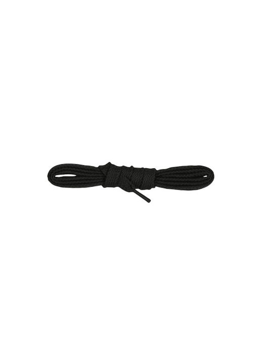Bergal Schnürsenkel Flach Schwarz 220cm - rutschfeste schwarze Schnürsenkel ideal für Sandalen