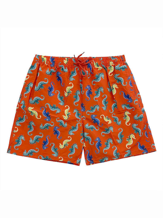 Ustyle Men's Swimwear Bermuda Orange