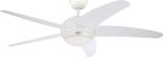 Westinghouse Bendan Ceiling Fan 132cm with Light and Remote Control White