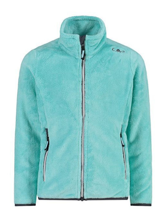 CMP Kinderstrickjacke Fleece Türkis Highloft