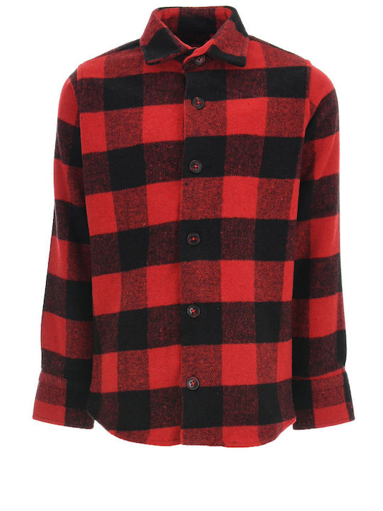 Joyce Kids Checked Shirt Red