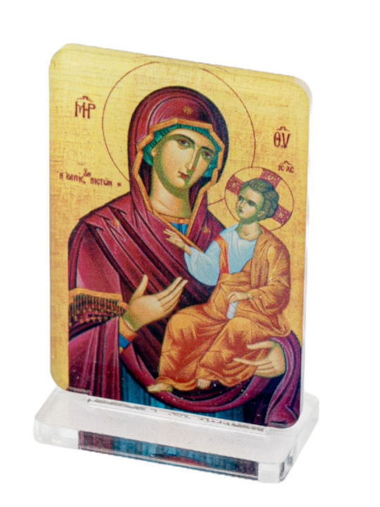 Wedding Favor Baptism Favor Plexiglass Icon Virgin Mary Base 8.5cm X 5.5cm E.55642