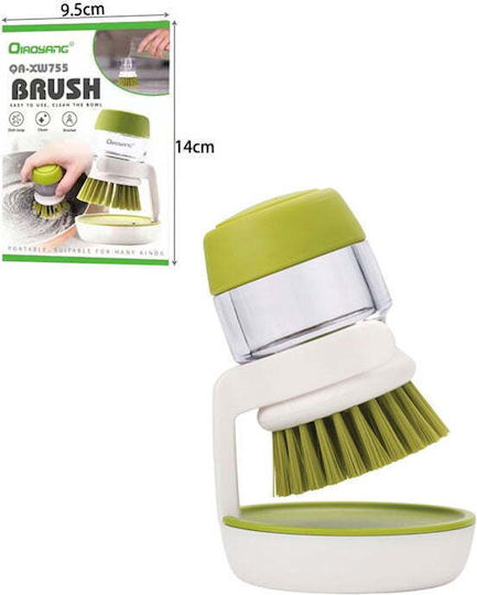 Qa-xw755 Plastic Hand Cleaning Brush Green