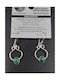 Silver Malachite Earrings