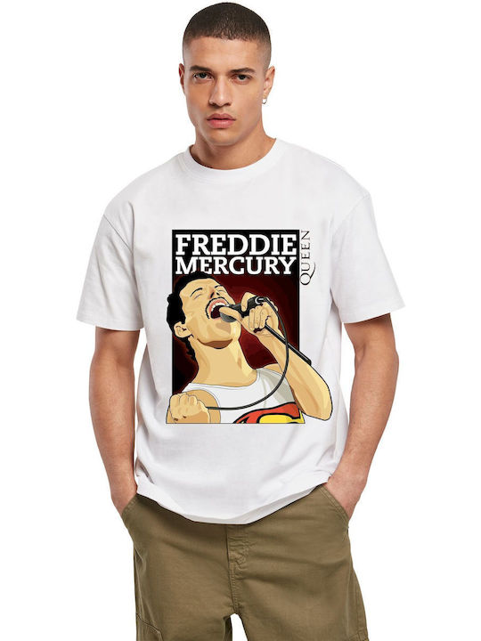 T-shirt Freedie Mercury 1 Rock Avenue 150090003 White