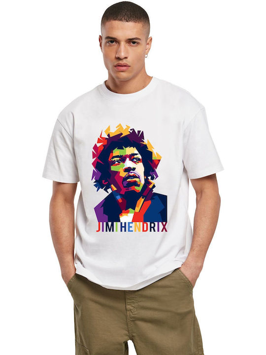 T-shirt J Hendrix Art1 Rock Avenue 150090003 White