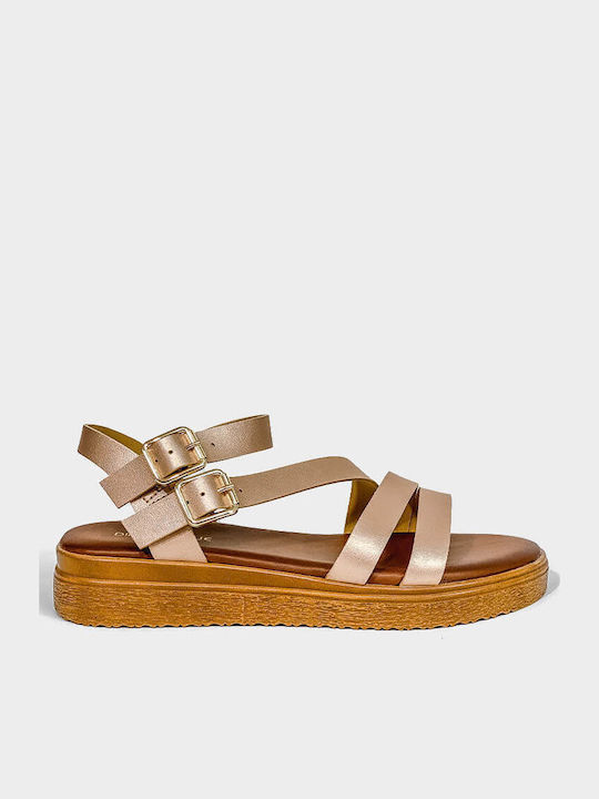 Sandale Casual Damă Flatforme Roz