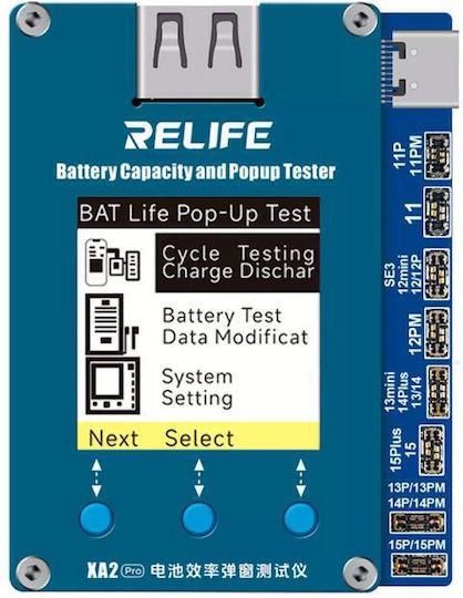 Relife Xa2 Pro Battery Repair Tester for iPhone 11 to 15 Series 6941590210377