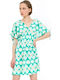Summer Mini Dress Green
