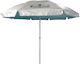 Maui & Sons XL 220-10 Foldable Beach Umbrella Aluminum Diameter 2.2m with UV Protection Clear Sky