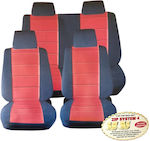 Guard Car Seat Cushion 14pcs Polyester Red