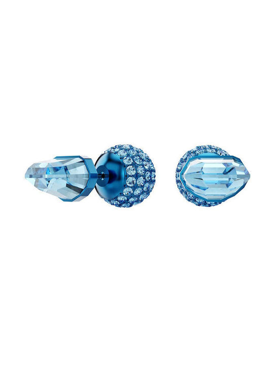 Swarovski Blue Lucent Earrings with Stones