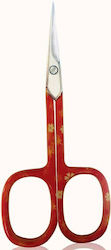 Beauty Spring Nail Scissors Nickel for Cuticles Red 75942 1pcs