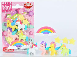 Set of 3D Unicorn Erasers Er-bri 067 Iwako