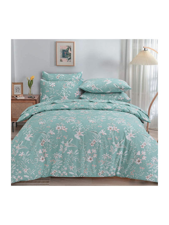 Casa Colori Duvet Cover Cotton Double 200x240 T...