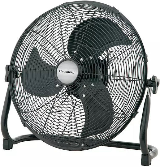 Klausberg Bodenventilator 100W Lüfterdurchmesser 45cm Schwarzer