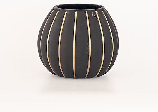 Eurolamp Glass Vase Gold Diameter 15xHeight 15cm Eurolamp Glass Vase Gold Diameter 15xHeight 15cm