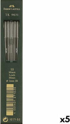 Faber-Castell Tk 9071 2 mm 5 Stück Minen-Nachfüllungen