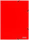 Colorfix Φάκελος Πρεσπάν Συμπαγές Λάστιχο Αυτιά Χαρτί A4 25x35εκ Κόκκινος