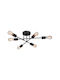 Pakketo AMSTERINDAST Ceiling Mount Light 25cm Black with Socket E27