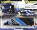 Mattel Hot Wheels Car Culture Team Transport Sauber Mercedes C9 & Fleet Flyer Vehicul Jucărie Hrv41