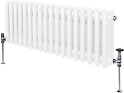 213089 Classic Akan Three Columns III Radiator /300 18 Slices White