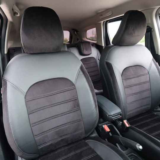 Otom Car Seat Covers 15 Pieces Leatherette Dacia Duster Black