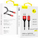 Blavec Geflochten USB-A zu Lightning Kabel Schwarz 2m