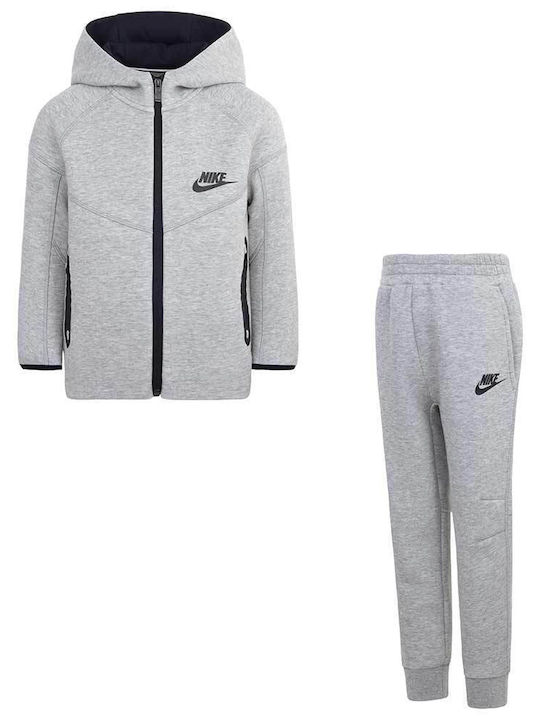Nike Kinder Sweatpants Set - Jogginganzug Gray 2Stück Sportswear Tech
