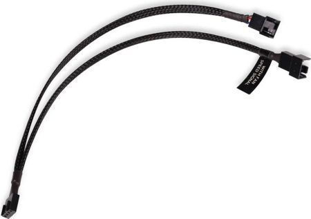 Alphacool Cablu ventilator Y-splitter 4-pin la 2x 4-pin Pwm 30cm Negru