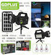 Sistem De Iluminat Solar Cu 3 Becuri GD-P50