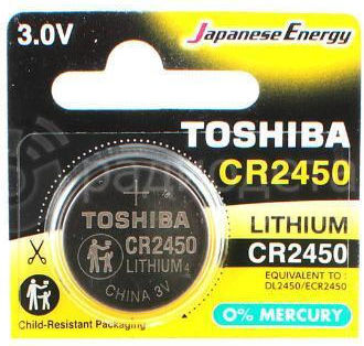 Toshiba Cp-5c Batterie Lithium für Uhren CR2450 3V 1Stück