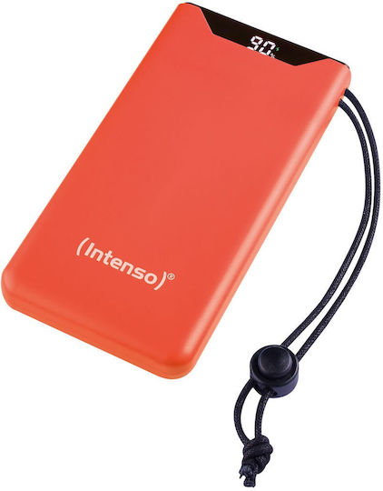 Intenso F10000 Power Bank 10000mAh 20W с USB-A порт и USB-C порт Бързо зареждане 3.0 Оранжев