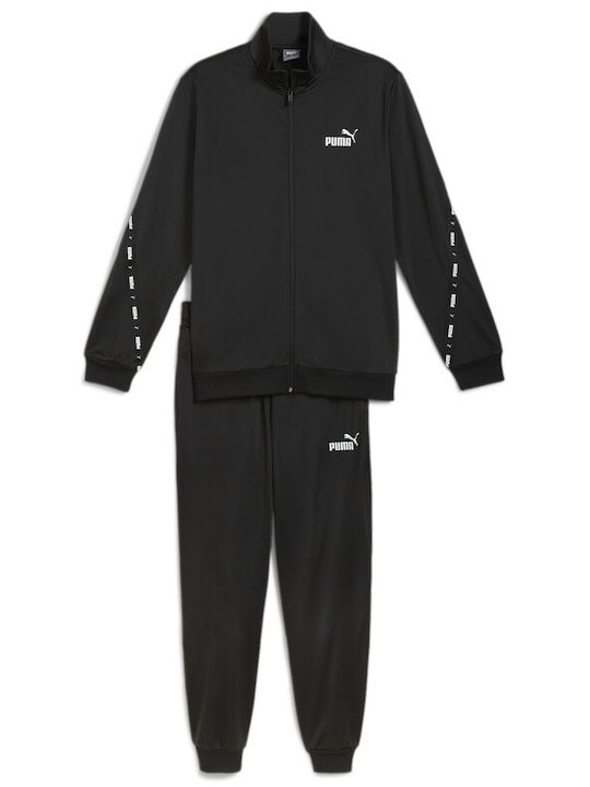PUMA Poly Tape Tracksuit Glossy with Elastic Black