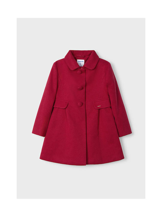 Mayoral Kids Coat Cherry