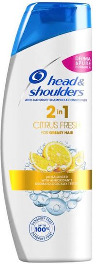 Head & Shoulders Citrus Fresh 2 in 1 Shampoos against Dandruff for All Hair Types 360ml