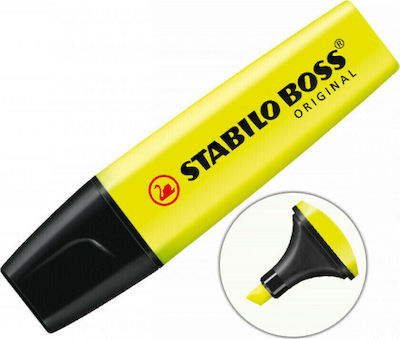 Stabilo Boss Original Μαρκαδόροι Υπογράμμισης Yellow 5mm 10τμχ