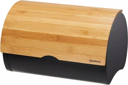Klausberg Brotkasten aus Bambus Braun 32x24x20.5cm