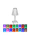 Keskor Plastic Table Lamp for E14 Fitting with Black Shade and Base