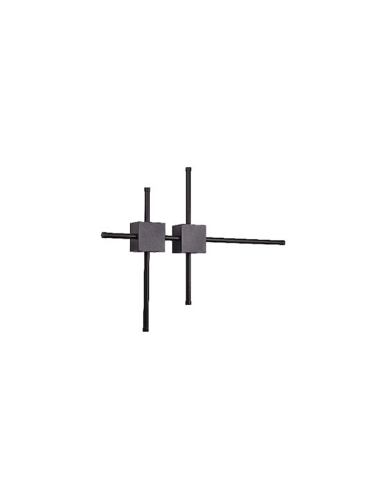 Inlight Modern Lamp Wall with Integrated LED and Adjustable White Light Black 60x40cm