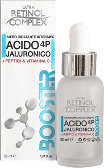 Retinol Complex Cu Acid Hialuronic, Peptide și Vitamina C, Serum Hidratant & Anti-Îmbătrânire Booster Pentru Față cu Retinol & Vitamina C pentru Strălucire & Tonifiere 30ml