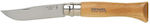 Opinel Knife Nº9 9 cm Stainless Steel Oak Wood