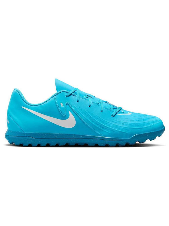 Nike Phantom GX II Club TF Low Football Shoes with Molded Cleats Turquoise