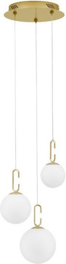 Nova Luce Hook Висящо Осветително Тяло Златист LED